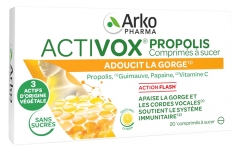 Arkopharma Activox Propolis Comprim&eacute;s &agrave; Sucer Go&ucirc;t Miel Citron 20 Comprim&eacute;s