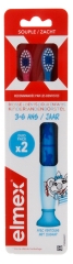Elmex 2 Brosses &agrave; Dents Souple de 3 &agrave; 6 Ans