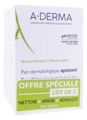 A-DERMA Pain Dermatologique Apaisant 2 x 100 Grammes