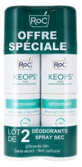 Roc Keops D&eacute;odorant Spray Sec Lot de 2 X 150 ml