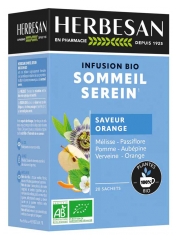 Herbesan Infusion Sommeil Serein Saveur Orange Bio 20 Sachets