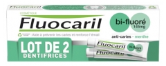 Fluocaril Dentifrice Menthe Bi-Fluor&eacute; 2 x 75 ml