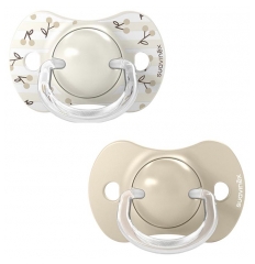 Suavinex Birdies 2 Sucettes &agrave; T&eacute;tines Sym&eacute;triques SX Pro de 0 &agrave; 6 Mois