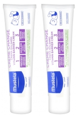 Mustela Cr&egrave;me Change 1 2 3 Lot de 2 x 100 ml