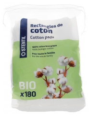 Stentil Rectangles de Coton 180 unit&eacute;s