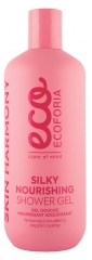 Ecoforia Skin Harmony Silky Nourishing Gel Douche Nourrissant Adoucissant M&ucirc;re & Rose Musqu&eacute;e 400 ml