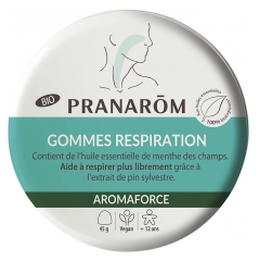 Pranar&ocirc;m Aromaforce Respiration Gommes Menthe/Pin Bio 45 g