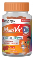 Fort&eacute; Pharma MultiVit'Kids D&eacute;dense et Croissance 60 Gummies
