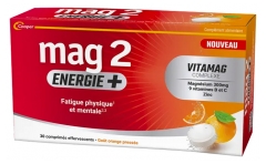 Mag 2 &Eacute;nergie+ Fatigue Physique et Mentale 30 Comprim&eacute;s Effervescents