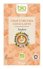 Vitavea Cha&iuml; Curcuma Coco Latte Tonifiant Bio 20 Sachets