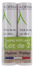 A-Derma Les Indispensables Stick L&egrave;vres Offre Sp&eacute;ciale Duo 2 x 4 g