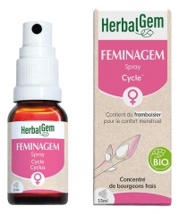HerbalGem Feminagem Cycle Concentr&eacute; de Bourgeons Frais Spray Bio 15 ml