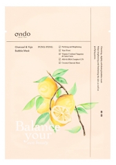 Ondo Beauty 36.5 Charcoal & Yuja Bubble 1 Masque 25 Grammes