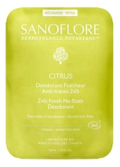 Sanoflore D&eacute;odorant Fra&icirc;cheur 24H Citrus Recharge Biologique 50 ML