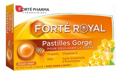 Fort&eacute; Pharma Pastilles Gorge Miel - 24 Pastilles &agrave; Sucer