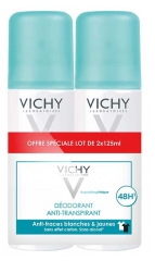 Vichy D&eacute;odorant Anti-Transpirant Anti-Traces 48H Lot de 2 x 125 ml