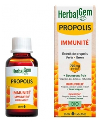 HerbalGem Gouttes Propolis Immunit&eacute; 15 ml