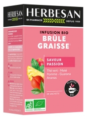 Herbesan Infusion Br&ucirc;le-Graisse Saveur Passsion Bio 20 Sachets