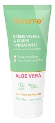 Florame Cr&egrave;me Visage & Corps Hydratante Peaux Sensibles Alo&eacute; Vera Bio 100 ml