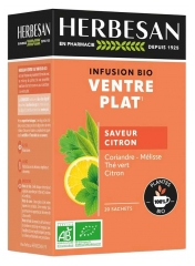 Herbesan Infusion Ventre Plat Saveur Citron Bio 20 Sachets