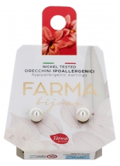 Farma Bijoux Boucles d'Oreilles Hypoallerg&eacute;niques Perles Cr&egrave;me Peaux Sensibles