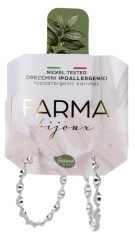 Farma Bijoux Boucles d'Oreilles Hypoallerg&eacute;niques Cr&eacute;oles en Spirale Argent&eacute;es Peaux Sensibles 30 mm