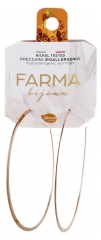 Farma Bijoux Boucles d'Oreilles Hypoallerg&eacute;niques Grandes Cr&eacute;oles Peaux Sensibles 60 mm