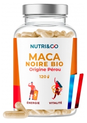 Nutri&Co Maca Noire Origine P&eacute;rou Bio 120 G&eacute;lules