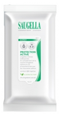 Saugella Expert Protection Active 15 Lingettes Intimes Nettoyantes