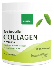 Purasana Feel Beautiful Collag&egrave;ne + Matcha Saveur Mojito 240 g