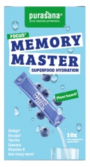 Purasana Memory Master Super Food Hydratation 10 Sticks de 4,5 g