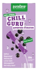 Purasana Superfood Hydratation Chill Guru 10 Sticks de 4,5 g