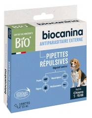 Biocanina Pipettes R&eacute;pulsives Petits Chiens 3 Pipettes de 1,5 ml