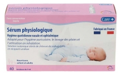 Care+ S&eacute;rum Physiologique Unidoses 40 x 5 ml