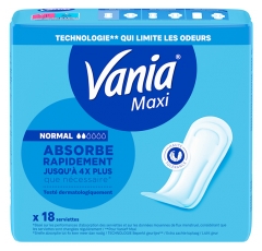 Vania Serviettes Hygi&eacute;niques Maxi Normal 18 Serviettes