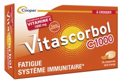 Vitascorbol C1000 &agrave; Croquer - Compl&eacute;ment Alimentaire Vitamine C - 20 Comprim&eacute;s