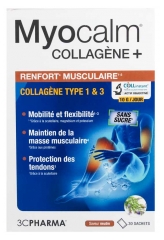 3C Pharma Myocalm Collag&egrave;ne + Renforcement Musculaire Ar&ocirc;me Neutre 30 Sachets 360 g