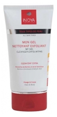 In'Oya Clean'Oya Extra Mon Gel Nettoyant Exfoliant Visage et Corps pour Tous les Types de Peaux 150 ml