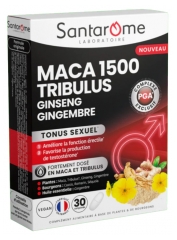 Santarome Maca 1500 Tribulus Gingembre Ginseng 30 Comprim&eacute;s
