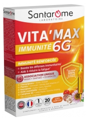 Santarome Vita'Max Immunit&eacute; 6G 20 Ampoules de 10 ml
