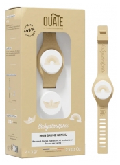 Ouate Mon Baume G&eacute;nial Bracelet Beige + 1 Recharge de 3 gr
