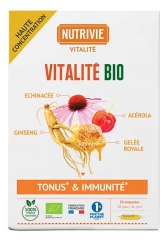 Nutrivie Complexe Vitalit&eacute; Bio 20 Ampoules de 10 ml