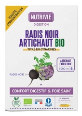 Nutrivie Radis Noir Artichaut Bio 20 Ampoules de 10 ml