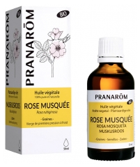 Pranar&ocirc;m Huile V&eacute;g&eacute;tale de Rose Musqu&eacute;e Bio Huile Pr&eacute;cieuse Riche en Om&eacute;gas 3 50 ml