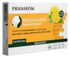 Pranar&ocirc;m Aromaforce Pastilles Gorge Go&ucirc;t Miel Citron 24 Pastilles