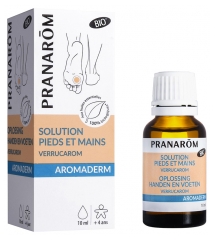 Pranar&ocirc;m Aromaderm Lotion Pieds et Mains Bio (Eco) Excroissances Cutan&eacute;es Aux Huiles Essentielles Biologiques 10 ml