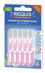 Ricql&egrave;s Brossettes Interdentaires 15 Unit&eacute;s