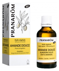 Pranar&ocirc;m Huile V&eacute;g&eacute;taleamande Douce Bio Adoucissante et Protectrice Premi&egrave;re Pression &agrave; Froid Des Amandes Fruits de l'Amandier 50 ml