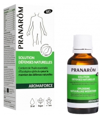 Pranar&ocirc;m Aromaforce Solution D&eacute;fenses Naturelles Bio Aux 10 Huiles Essentielles D&eacute;sinfecte Assainit Renforce l'Immunit&eacute; 30 ml