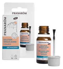 Pranar&ocirc;m Aromaderm Lotion Ongles Jaunis Bio (Eco) Ongles Fragilis&eacute;s et Abim&eacute;s Aux Huiles Essentielles Biologiques 10 ml
